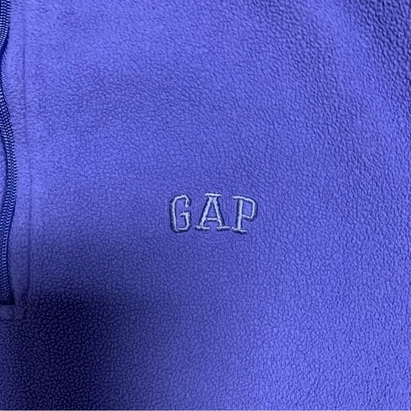 GAP Periwinkle Fleece Gorpcore Granolacore Pullover Jacket Lightweight Cozy Zip - Picture 4 of 7